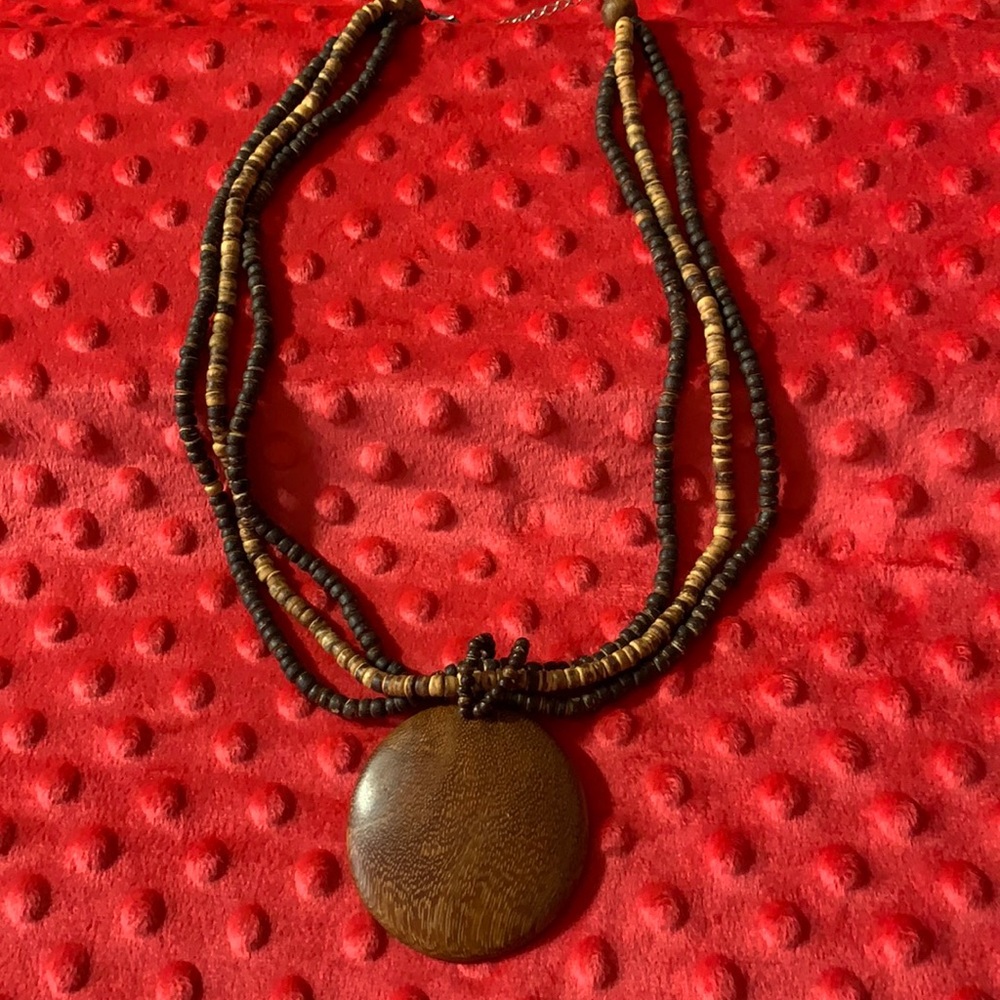 Vintage Wooden Bead Jewelry Set